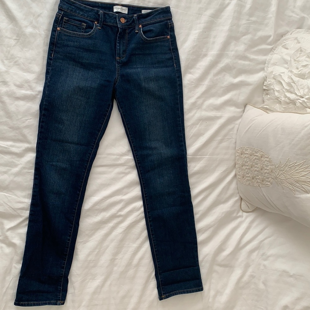 Jessica Simpson dark blue jeans, size 4